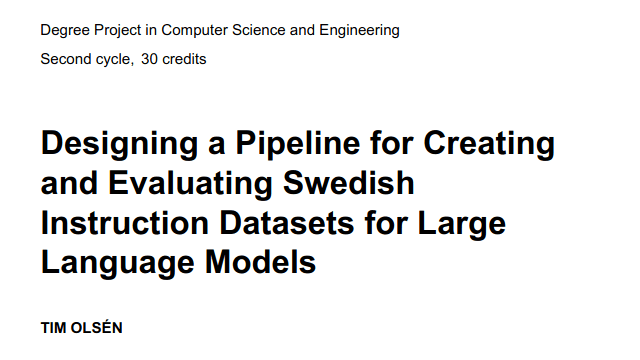 Swedish Instruction Tuning